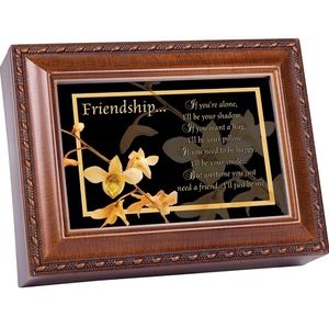 Cottage Garden Friendship Woodgrain Music Box